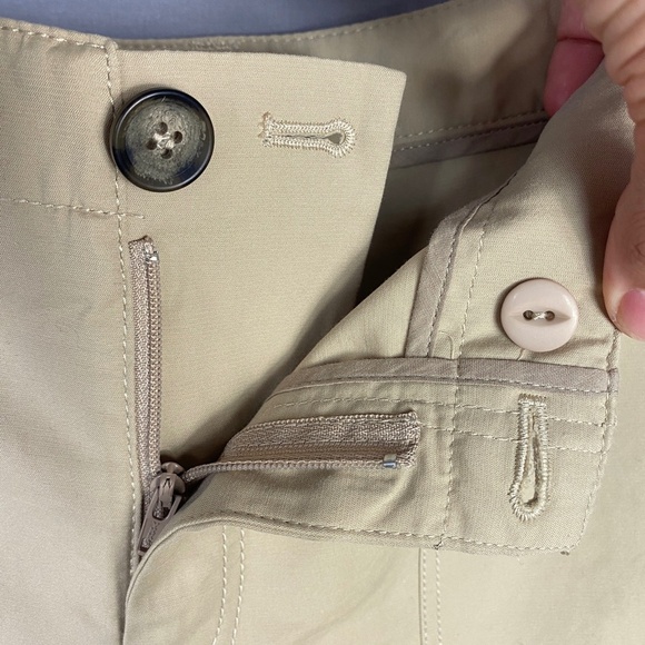 Nordstrom Signature Womens Patch Pocket Utility Shorts in Khaki Beige Si… - Picture 8 of 9